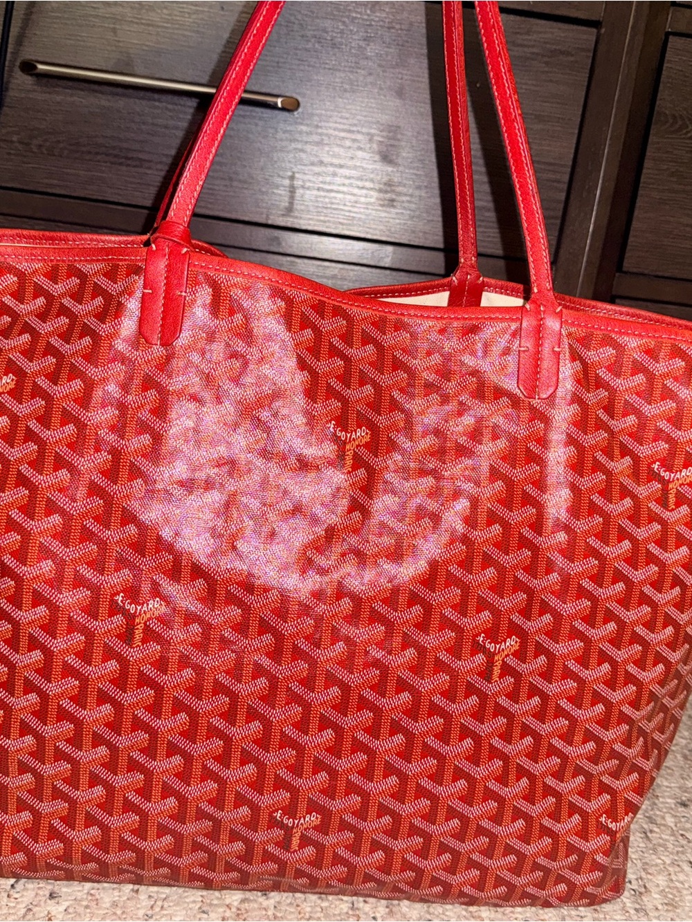 Goyard Red GM Tote - Picture 2 of 16